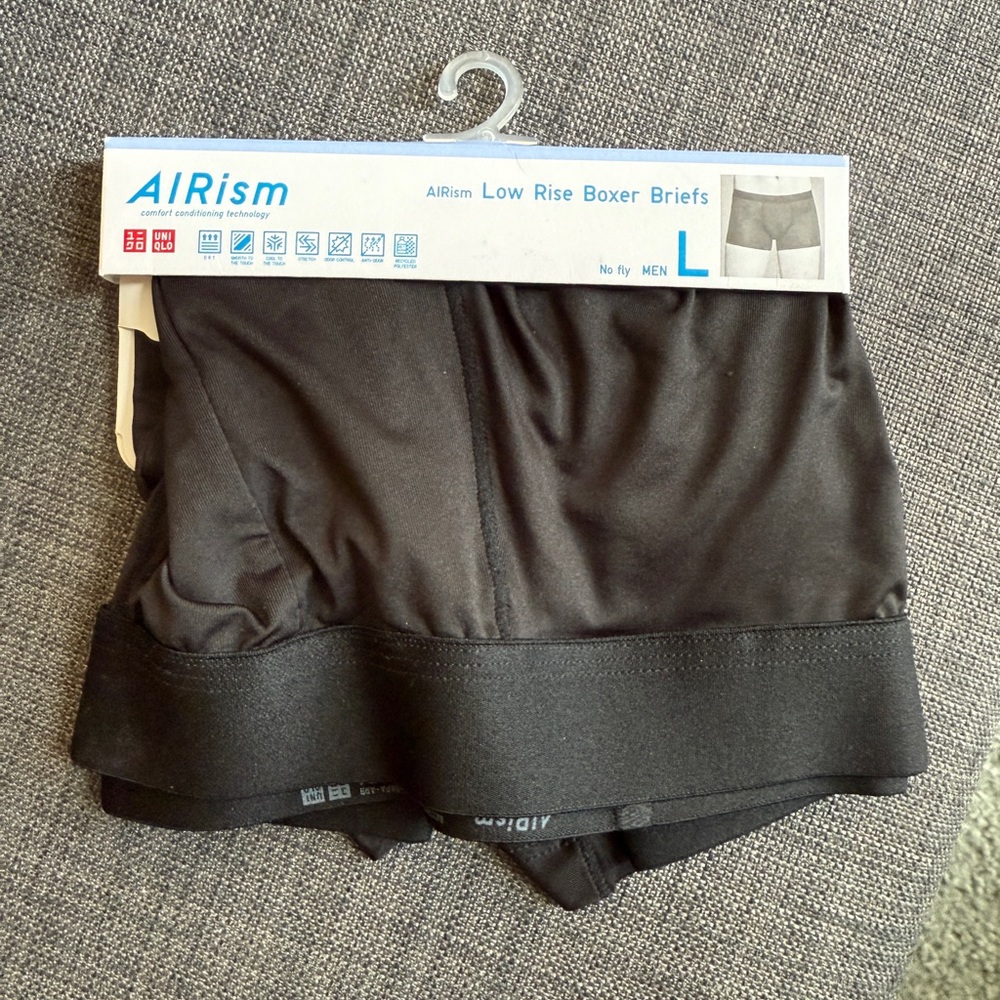 Uniqlo AIRism Black Boxer Briefs